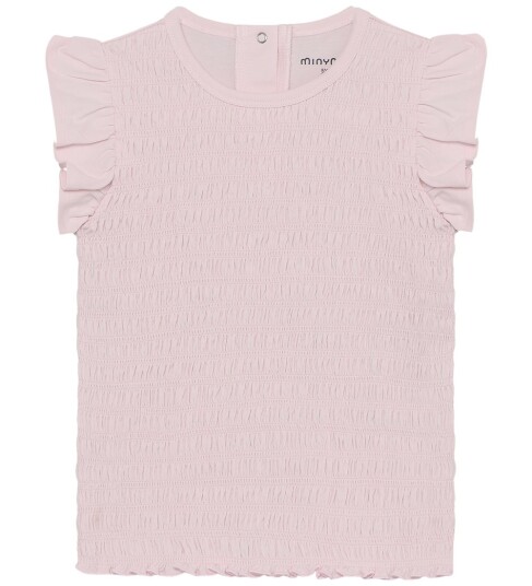 Minymo T skjorte Regndråper på Roses Minymo 5 år 110 T skjorte Rosa