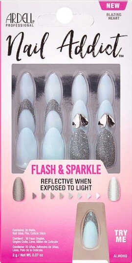 Nail Addict Flash & Sparkle Blazing Heart Nail Addict Flash & Sparkle Blazing Heart