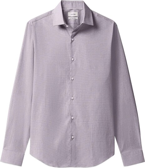 Calvin Klein Slim Esntl Poplin Str Sld Blue 40