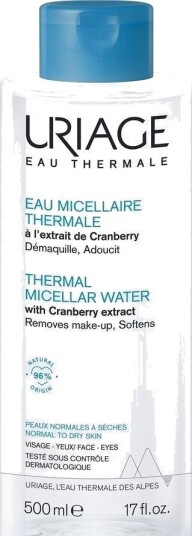 Uriage_Thermal Micellar Water Micellær Væske For Sminkefjerning For Normal Og Tørr Hud 500Ml