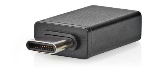 Nedis USB-C™ Adapter | USB 3.2 Gen 1 | USB-C™ Hann | USB-A Hun | 5 Gbps | OTG | Rund | Nikkel belagt | Sort | Boks Nedis USB-C™ Adapter | USB 3.2 Gen 1 | USB-C™ Hann | USB-A Hun | 5 Gbps | OTG | Rund | Nikkel belagt | Sort | Boks