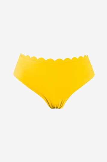 KAANDA Beach life   Bikinitruse New Venus Scallop Mid Rise Bottom   Gul