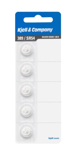 Kjell & Company Knappcellebatteri SR54 (389) 5-pk.