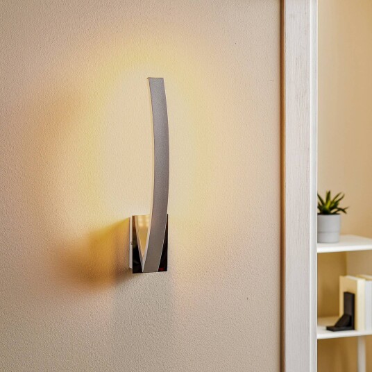 Domiluce LED-vegglampe Umbra indirekte strålende aluminium