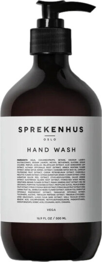 Sprekenhus Hand Wash 500ml Vega Håndsåpe Gjennomsiktig Sprekenhus Hand Wash 500ml Vega Håndsåpe Gjennomsiktig