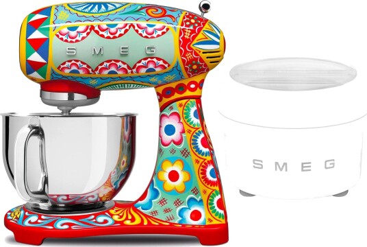 Smeg Kjøkkenmaskin med iskremmaskin, Dolce & Gabbana