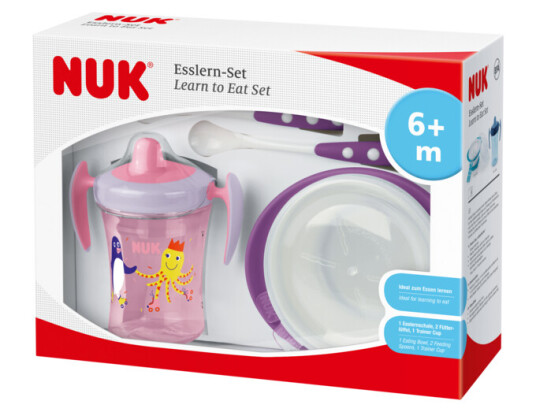 Nuk Learn To Eat Set Purple Nuk Learn To Eat Set Purple