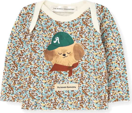 THE ANIMALS OBSERVATORY Wapiti Baby Long Sleeve T Shirt Cream 68/74