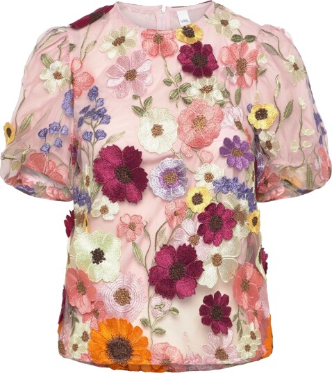 YAS Yasflowering Ss Top   D2D   Pink   42