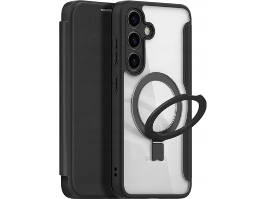 Dux Ducis Skin X Pro Veske Med Magnetring / Stativ Til Samsung S24 - Sort