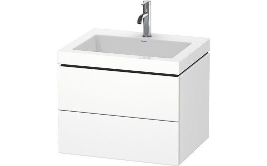 Duravit L-Cube Servantskap m/2 skuffer 600x500x480 mm Hvit Matt