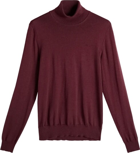 J. Lindeberg Kaden Merino Turtle Neck   Burgundy   L