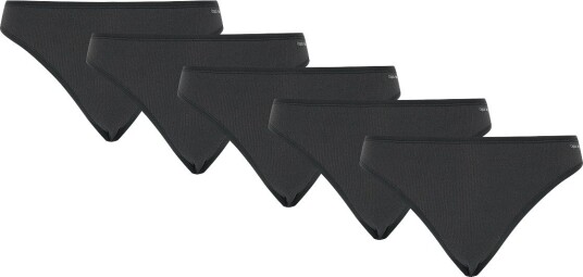 Organic Basics | Core Rib Thong 5 Pack | XXS Organic Basics | Core Rib Thong 5 Pack | XXS