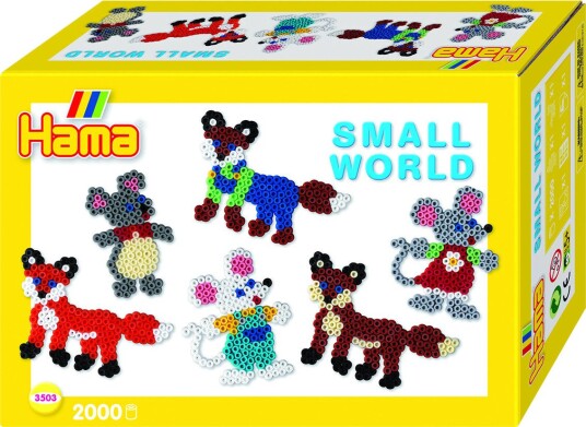 Hama Midi Perler 2000 stk Small World Mus/Rev