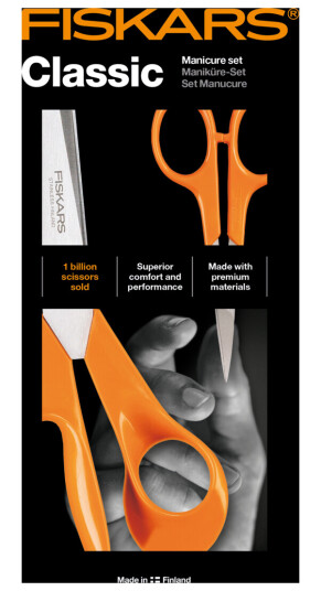 FISKARS CLASSIC SAKSESETT, UNIVERSAL OG NEGLSAKS