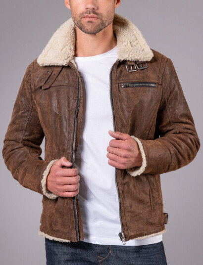 Jofama Axel Classic Pile Suede Jacket - Brown - 56 Jofama Axel Classic Pile Suede Jacket - Brown - 56