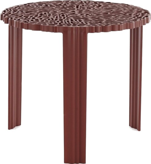Kartell T TABLE Sidebord Stor Burgunder