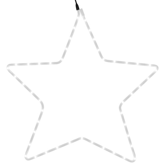 vidaXL Julestjernefigur med 48 lysdioder varmhvit 56 cm