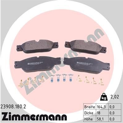Bremseklosser ZIMMERMANN 23908.180.2 Bremseklosser ZIMMERMANN 23908.180.2