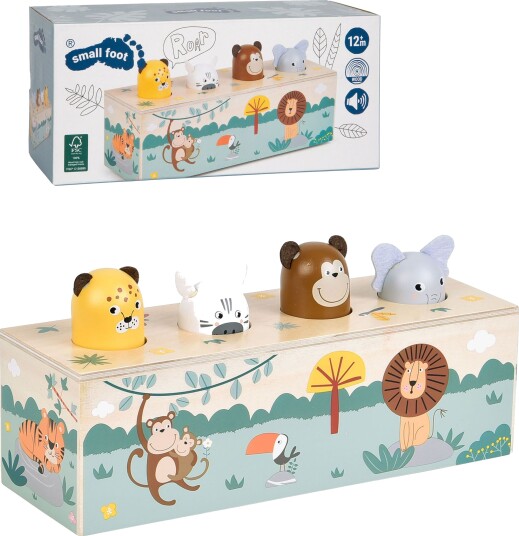 Small Foot Safari Pop-up-leke Dyr med Lyd Small Foot Safari Pop-up-leke Dyr med Lyd