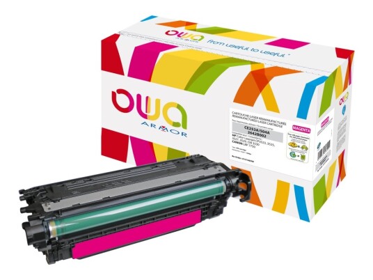 Armor - Magenta - Kompatibel - Tonerkassett - For Hp Color Laserjet Cm3530 Mfp Cm3530fs Mfp Cp3525 Cp3525dn Cp3525n Cp3525x