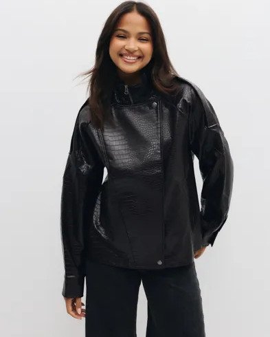 Vero Moda - Brun - Vmcallie Ls Pu Bomber Jacket Exp