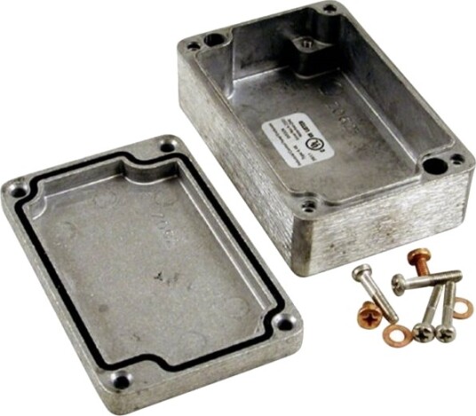 Hammond Electronics 1590Z164 361 × 120 × 80 mm Støpt Aluminium Gråhvit RAL 7035 Kabinett
