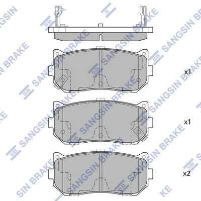 Bremseklosser Hi-Q SP1079-R Bremseklosser Hi-Q SP1079-R