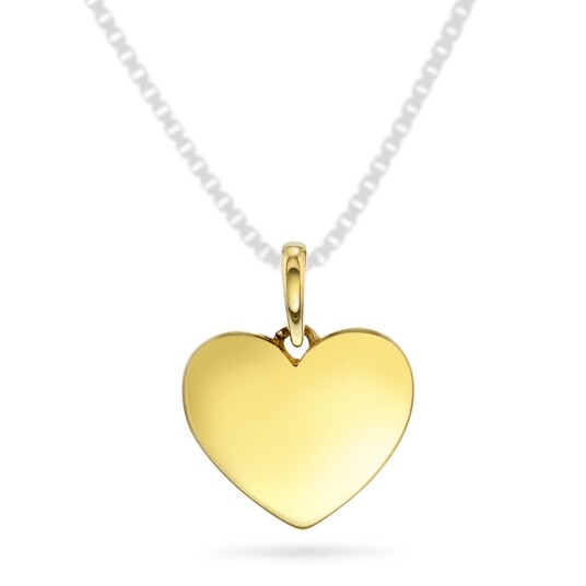 Pan Jewelry Anheng i 585 gult gull med hjerte Pan Jewelry Anheng i 585 gult gull med hjerte