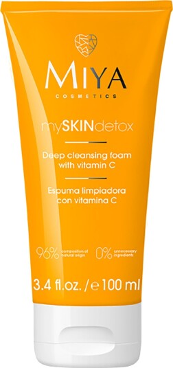 Miya Myskindetox Deep Cleansing Foam Vitamin C 100 ml Miya Myskindetox Deep Cleansing Foam Vitamin C 100 ml