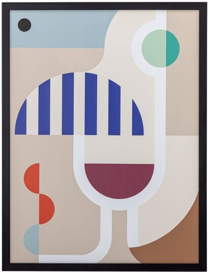 Bloomingville Wine veggbilde 32x42 cm Multi