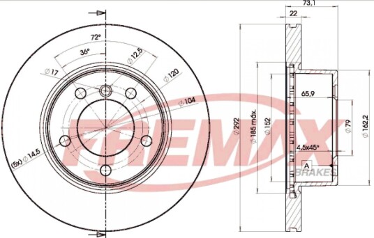 Bremseskive FREMAX BD-6464