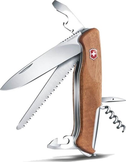 Victorinox RangerWood 55 Multiverktøy 130mm med 10 funksjoner Valnøtt