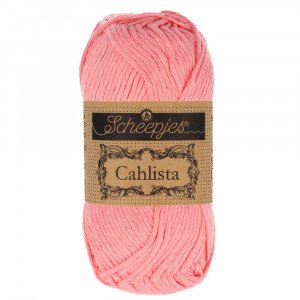 Scheepjes Cahlista Garn Unicolor 409 Soft Rose