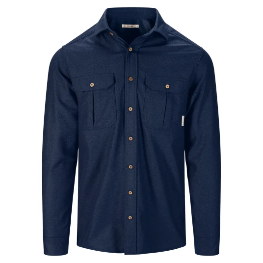 Aclima LeisureWool ReBorn Wool Shirt Man Navy Melange S, Navy Melange Aclima LeisureWool ReBorn Wool Shirt Man Navy Melange S, Navy Melange