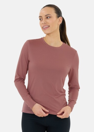 Athlecia Almi W L/S Tee Rose Taupe 42 Trenings t shirts Athlecia Almi W L/S Tee Rose Taupe 42 Trenings t shirts