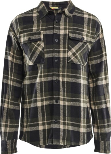 Blåkläder Skjorte 3288 Grønn/Svart 3XL