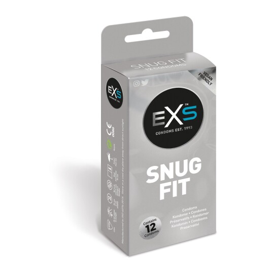 EXS Snug Fit Kondomer 12 stk     - Klar