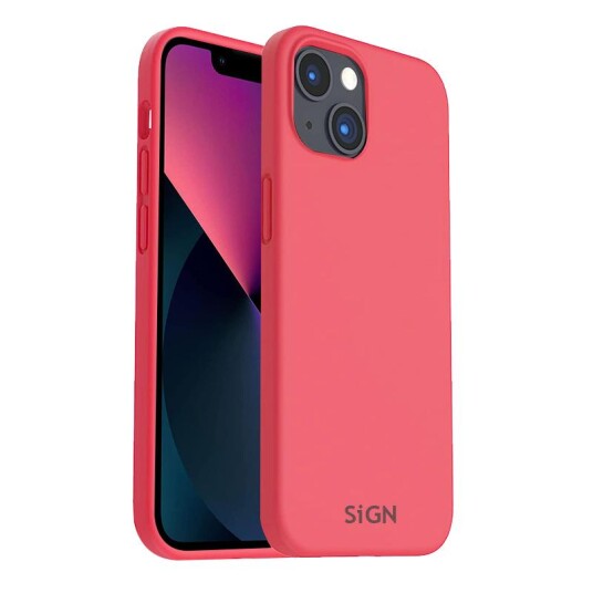 SiGN Liquid Silicone Case Til Iphone 14 Plus - Watermelon Rød