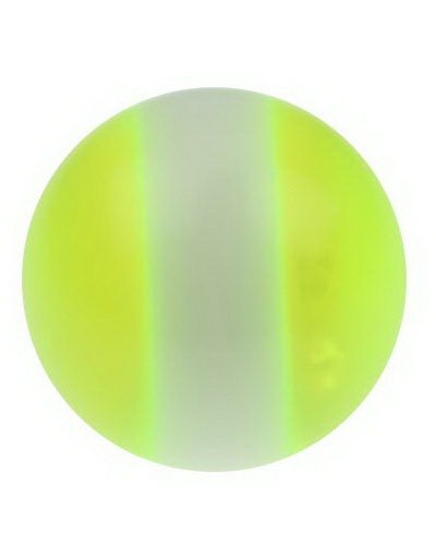 Utgått Yellow and White Akrylkule til 16 mm Stang 5 mm kule til 16 mm stang