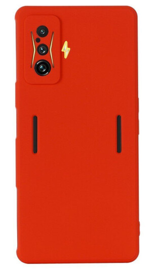 INCOVER Xiaomi Poco F4 GT Liquid Silikon Deksel med Stropp - Rød
