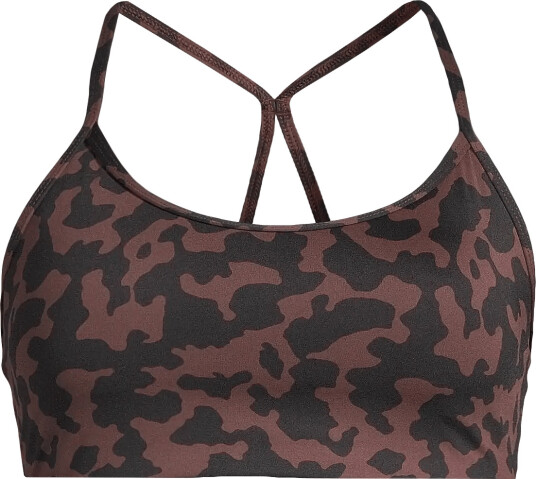 Casall Sleek Strappy Sports Bra Printed Brown XS