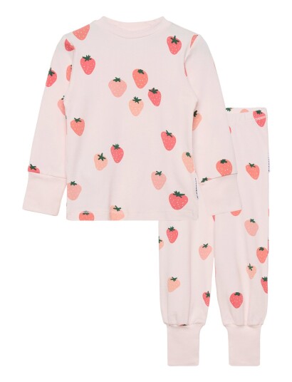 Geggamoja Bamboo Two Piece Pyjamas   Pink   122/128