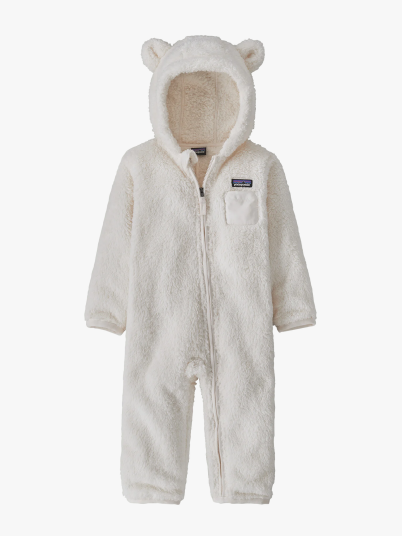 Patagonia Baby Furry Friends Bunting Hvit 12M Patagonia Baby Furry Friends Bunting Hvit 12M