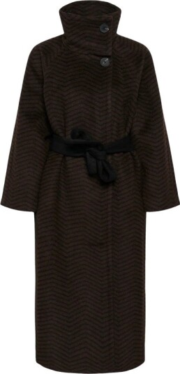 InWear - Ullkåpe ZaschaIW Collar - Svart