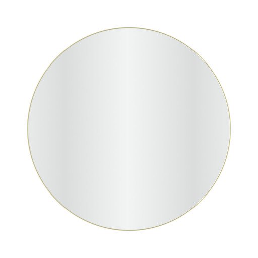 Loevschall Refine Round speil, Ø100 cm, børstet messing