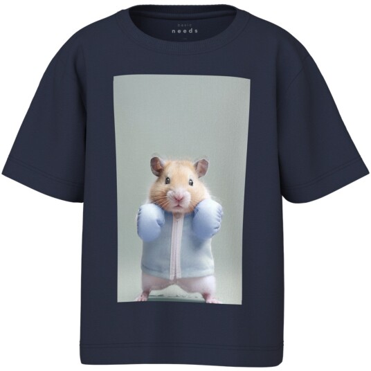Name It Navy Blazer Boxing Hamster Nmmvoto Ss Nreg Topp 98