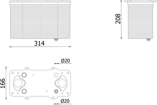 Intercooler MAHLE CI 710 000P