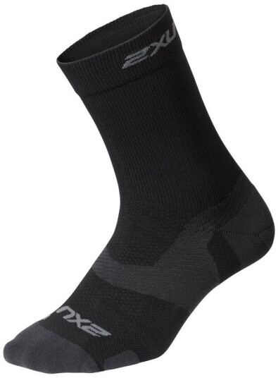 2xu Vectr Light Cushion Crew Sock Black/Titanium S 2xu Vectr Light Cushion Crew Sock Black/Titanium S