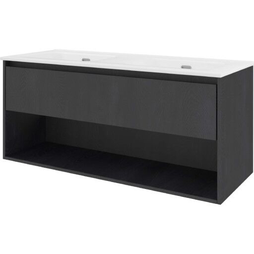 Sanibell Proline møbelpakke 121x46 cm sort eik